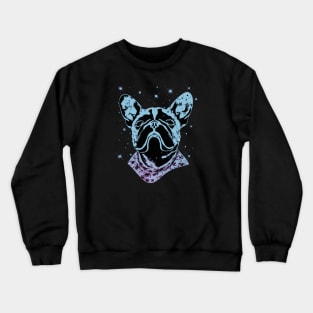 Cute French Bulldog Chalk Drawing Artwork Crewneck Sweatshirt